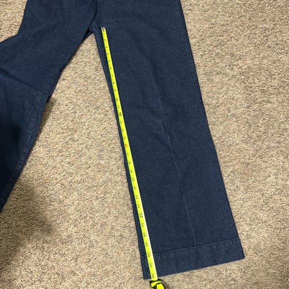 Wide Leg Jeans/Dark Denim - Picture 2 of 5